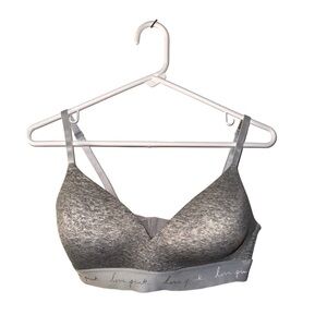 Pink by Victoria’s Secret Lightly Lined Wireless Bra - Gray (Size 36D, NWT)